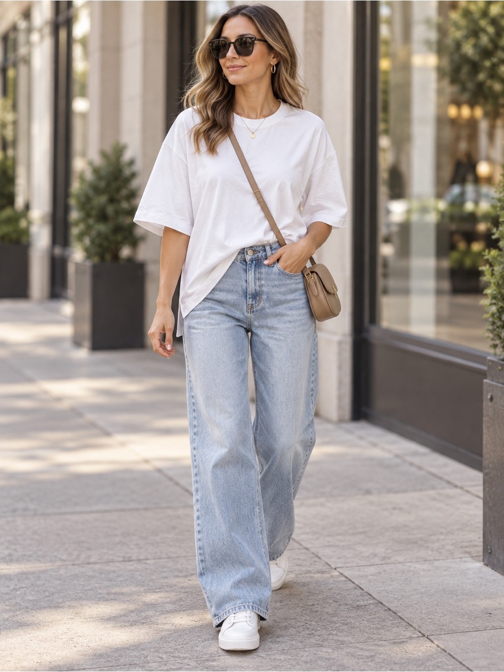 Uniqlo White Short-Sleeve Crewneck Tee